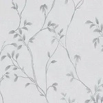 As Creation - Vliestapete Grau Bl&auml;tter Tapete Gemustert Gerader Ansatz Pure Elegance