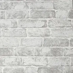 Graham&brown - Art For The Home - Papiertapete - Backsteinwand - Wei&beta; - 10mx53cm