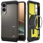 Spigen Tough Armor Magsafe H&uuml;lle F&uuml;r Samsung Galaxy S25 Edge &ndash; Grau/schwarz