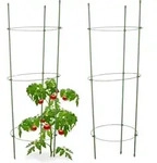 Relaxdays - 4x Rankhilfe Tomaten Im Set, H&ouml;henverstellbare Ringe, Pflanzst&auml;be,