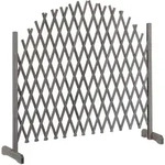 Relaxdays Rankgitter Holz, Ausziehbar Bis 200 Cm, Rankhilfe Kletterpflanzen,