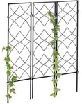Rankgitter Metall, 3er Set, Zum Stecken, Rankhilfe F&uuml;r Kletterpflanzen, 122 X 31 Cm,