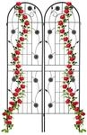 Relaxdays Rankgitter, 2er Set, Hxb 180 X 50 Cm, Metall, Rankhilfe F&uuml;r