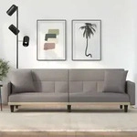 Schlafsofa Mit Kissen Taupe Stoff Vidaxl
