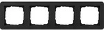 Gira Abdeckrahmen 4f Gira E1 Schwarz M [0214153], 0214 153