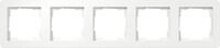 Gira Abdeckrahmen 5f Gira E1 Reinwei&szlig; M [0215151], 0215 151