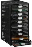 Schubladenbox, 10 Schubf&auml;cher, F&uuml;r Din A4 Dokumente, Ordnungssystem F&uuml;r