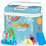 24 Liter K&uuml;hlbox K&uuml;hlt Und W&auml;rmt Thermo-elektrische K&uuml;hlbox 12 Volt Und 230 Volt