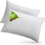Juskys - Kissen 40x60 Cm F&uuml;r Bett - 2er Set Kopfkissen Mit Memory-foam F&uuml;llung -