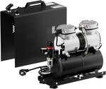 Wiltec - Airbrush Kompressor As196a Mit Lufttank 2 Zylinder Kolben 6 Bar 2