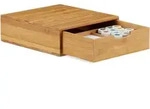 Relaxdays - Schubladenbox Bambus, Schubladen Organizer, Nat&uuml;rliche Optik,