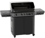 R&ouml;sle Gasgrill Blazeflame Master 4 Schwarz Mit Primezone, Backburner Und