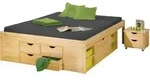 Inter Link - Claas Doppelbett 140x200 Cm Einschl. Lattenroste, Natur.