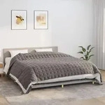Vidaxl Gewichtsdecke Grau 220x260 Cm 15 Kg Stoff
