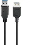 Usb 3.0 Super-speed Verl&auml;ngerung, A/a, 95726, 5 M, Schwarz - Goobay