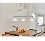 Trio - Pendelleuchte Stamina Mit Glas 3-flammig H&ouml;henverstellbar 80-180cm, B:66cm