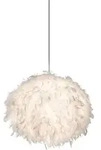 Globo - H&auml;ngeleuchte - Ducky - Wei&szlig; - Textil - &Oslash; 40cm - E27 -