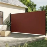 Seitenmarkise Ausziehbar Braun 220x500 Cm - Vidaxl