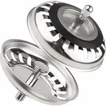 Ablaufkorb Classic &Oslash; 79,3 Mm, 2er Set Sp&uuml;lbeckenst&ouml;psel Edelstahl, Universal