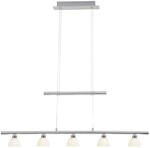 Lampe Tonja Led Pendelleuchte 5flg Chrom/wei&szlig; 5x 5w Led Integriert (cob), (285lm,