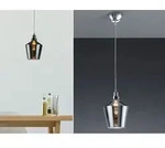 Trio - Pendelleuchte Calais 1-flammig Klein Mit Rauchglas Lampenschirm, &Oslash; 20cm