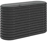 Hochbeet Verzinkter Stahl 114x40x68 Cm Anthrazit Vidaxl