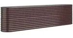 Hochbeet Pulverbeschichteter Stahl 260x40x68 Cm Braun - Vidaxl