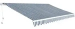 Gelenkarmmarkise 500 Cm Blau/wei&szlig; - Vidaxl