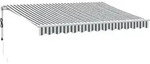 Vidaxl Automatisches Einziehbares Markise Anthrazit Und Wei&szlig; 350x250 Cm