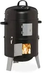 Relaxdays - Smoker 3in1, Zum Grillen, R&auml;uchern & Garen, Thermometer & Luftabzug, Bbq