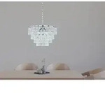 Trio - Kronleuchter Orient Chrom Mit Kristall Behang Aus Acryl, &Oslash; 42cm