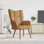 Relaxsessel Braun Samt Vidaxl