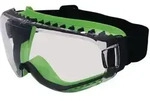 Vollsichtschutzbrille T-spex 8114 En 166, En 170 Rahmen Schwarz/gr&uuml;n, Scheibe Klar