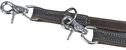 M-l: 2m/20mm Mar.scuro: Rustikale Leder-trainingsleine
