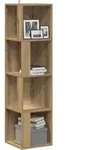 Eckregal Artisan-eiche 33x33x132 Cm Holzwerkstoff Vidaxl