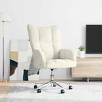 Relaxsessel Cremewei&szlig; Samt - Vidaxl