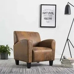 Sessel Braun Wildleder-optik - Vidaxl