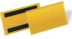 Etikettentasche B150xh67mm Gelb Magnetisch