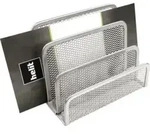 Helit - Briefst&auml;nder The Mail Network 14 X 10,5 X 7,5 Cm (b X H X T) Metall Silber 3