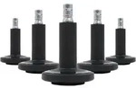 5x Bodengleiter Stato-m Stift 11 Mm / 60 Mm Standf&uuml;&szlig;e Mit Filz Schwarz (5er...