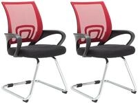 2er Set Freischwinger Eureka Rot
