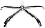 Fu&szlig;kreuz Rund Chrom