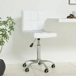 B&uuml;rostuhl Drehbar Wei&szlig; Kunstleder Vidaxl