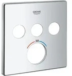 Grohe Rosette F&uuml;r Smartcontrol Unterputz-thermostat Eckig Chrom, Mit 3