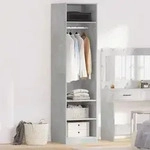 Vidaxl - Kleiderschrank Betongrau 50x50x200 Cm Holzwerkstoff