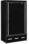 Kleiderschrank Schwarz 87 X 49 X 159 Cm Stoff Vidaxl