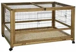 Kerbl - Kleintierk&auml;fig Indoor Space F&uuml;r Nagetiere Dach Aufklappbar Mit Rollen