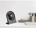 Schreibtisch Ventilator Breezy - 3 Stufen, Schwarz H&ouml;he 23cm Akku Usb-c Anschlu&szlig;