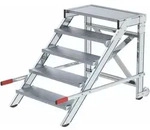Arbeitspodest Fahrbar Stufenbreite 0,8 M Stahl-gitterrost 5 Stufen - 050437 -