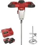 Flex - Mischer Mxe 18.0-ec/5.0 Set Mit Schaufel &Oslash;120 + 2 Batterien 5ah + Ladeger&auml;t